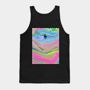 Deep Sea Creature - Abstract Acrylic Pour Painting Tank Top